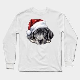 Christmas Peeking Puppy Long Sleeve T-Shirt